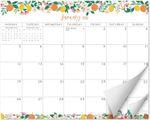 Magnetic Fridge Calendar  18-Month Tear-Off Planner, January 2026-June 2027 8x10