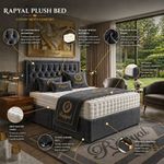 LUXURY DIVAN BED SET WITH MATTRESS & HEADBOARD 4FT6 DOUBLE & 5FT KING SIZE