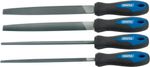Draper 44962 Engineers Metal Work File Set with Soft Grip, 200mm, 4 Pieces , Bl