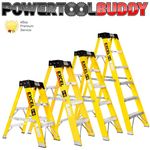 Excel Electricians Fibreglass Step Ladder 3/4/5/6/ Tread 0.72m - 1.44m EN131