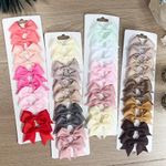 10pcs Set BABY BOWS BOUTIQUE HAIR CLIP ALLIGATOR CLIPS GROSGRAIN RIBBON BOW GIRL
