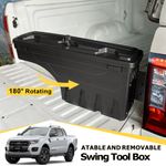 For Ford Ranger 12-22 T6 T7 T8 Wildtrak Tailgate Swing Case Bed Storage Tool Box