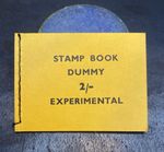 GB 2/- Machin Dummy Stamp Booklet “EXPERIMENTAL” Orange-Yellow Cover MNH