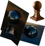 Concrete molds Precast Concrete Balls Concrete Finials Decorative set 2 mold P21