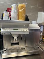 black+white Commercial Automatic Cappuccino Espresso Machine Silver Hot Water