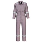Enhanced Visibility Cotton Coverall Grey Navy Orange Royal Blue Or Red