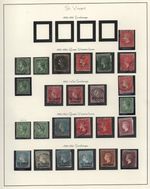 ST. VINCENT 1883-1897 COLLECTION OF 36, MOSTLY USED, SOME MINT ON 2 ALBUM PAGES