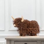 Voyage Maison Hewie Highland Cow Wooden Sculpture Black Friday Special RRP: 229