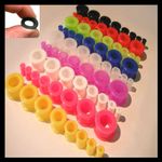 3MM-40MM FLEXIBLE EAR TUNNEL FLESH SILICONE PLUG STRETCHER SADDLE FLARE BLACK