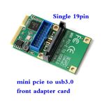 Mini Pci-E To USB3.0 Adapter Card Mini Pcie To 19Pin 20Pin Usb 3.0 Expansion