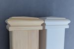 Stair  Newel Post Cap Pyramid made to fit  95mm Full Newels - Pine