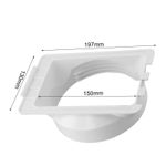 ABS Portable Air Conditioner Exhaust Hose Connector Ventilation Duct Adapter
