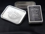 Jack Daniels Playing Cards Pack Deck Set in (minor rusting) Metal Tin with Lid