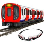 Kids Toy Train Set Realistic Light & Sound Electric Railway Preschool Toy