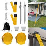 For Fiamma F45S Tie Down S Kit Caravan Awning Canopy Wind Storm Straps Yellow