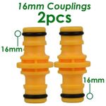 2pcs Hozelock Double Male Adaptor for Joining Garden Hose Pipe Repair Connector