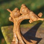 Three Little Birds Rustic Garden Sculpture - Cast Iron Outdoor Ornament