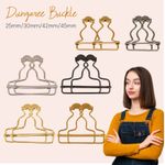 Dungaree Buckles Metal Clips 25mm-45mm Braces Bib Overall Fasteners DIY Craft