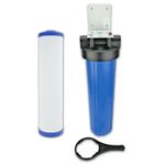Jumbo Salt Free Water Softener 20" x 4.5", Whole House Filtration NSF Certified
