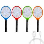 Fly Zapper Electric Racket USB Bug Swatter Mosquito Bat Wasp Insect Pest Killer