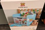 Disney Pixar Toy Story Blue Wooden Storage Bench Toy Box 24in Kids Bedroom