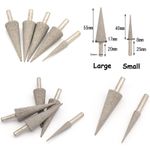 6mm Shank Tapered Cone Diamond Grinding Bits Cutting Burr Rotary Tool Grinder