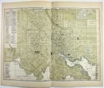 Baltimore Maryland - Original 1895 City Map by A. J. Johnson. Antique