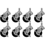 8Pcs Heavy Duty PP Metal Cart Replacement Wheels for Home Furniture Casters