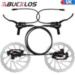 BUCKLOS Hydraulic Brake Set Front&Rear 1100&1800mm Electric Bike 2pc 160mm Rotor
