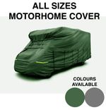 Premium 4 Ply Breathable Waterproof Motorhome Covers Green and Grey All Sizes