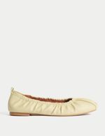 Marks & Spencer Womens Yellow Flat Ballerina Shoes - M&S