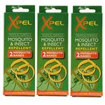3 x 2 x Adult Tropical Formula Mosquito/Insect Repellent Bands (Deet Free) by