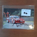 Genuine Autographed Picture 6x4 Tim Harvey nissan BTCC 