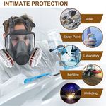 Face Cover Respirator Mask Facepiece for Painting Welding Sanding Asbestos Mold