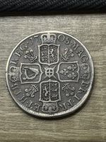Anne, Halfcrown, 1708, Plumes In Angles, Silver, Nice Example, Listed As Rare!