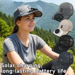 Summer Solar Charging With Fan Hat Breathable Mesh Sun Protection Beach Hat