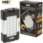 NGT Fishing Bivvy Light 10400mAH Power Bank 21 LED Lights Torch Camping Light