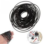 100pcs 40-135mm Mixed Rubber Drive Belts for Cassette Tape Deck CD DVD Player