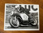 Original 1950`s  TT Races Press Photograph 6.5" x 5 "  John Surtees MV Agusta