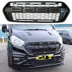 Raptor Style Front Radiator Grille Matte Black for Ford Transit Custom 2018-2023