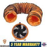 10" 250MM CYCLONE DUST FUME EXTRACTOR / VENTILATION FAN + 5M PVC DUCTING