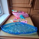 Vintage BARBIE POOL PARTY BOAT - 2002 MATTEL # 56730 - RARE  with Pool 