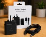 45W Super Fast Charger Adapter Plug & Cable For Samsung Galaxy S22 S23 S24 S25+