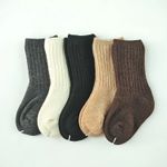 3 Pairs Baby 100% Merino Wool Cashmere Warm Solid Boy Girls Kids Socks 0-6Y