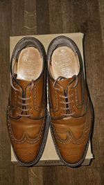 Church's Grafton Custom Grade Brogues UK 8.5 G Wide Last 73 Brown Leather