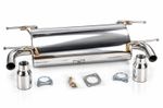 STAINLESS EXHAUST SYSTEM REAR SILENCER BACK BOX SYSTEM FOR MAZDA MX5 MK3 1.8 2.0