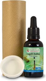 Health Leads Lugol's 12% Iodine Solution 30ml High Strength Liquid with Pipette