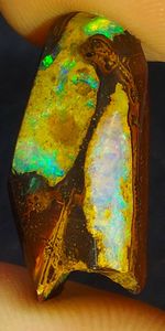 Australian Natural Yowah Nut Boulder Opal 21.83ct Matrix multicolour Dragon Egg