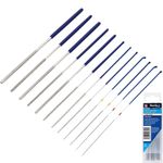 BlueSpot 12pc Mini Round Fine Small Flexible Diamond Files Jewellery File 125mm