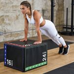 3 in 1 Soft Plyometric Jump Box Home Gym Equipment Plyo Stepper Squat Training